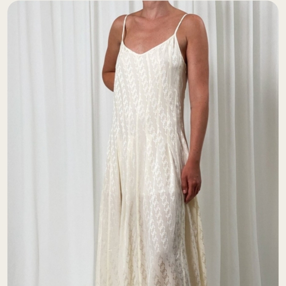 Birgitte Herskind Slip Luna Dress in Vanilla Sun Size 32 - Picture 3 of 16